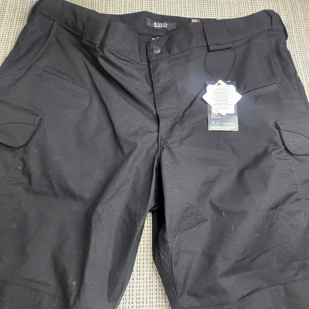 5.11 Tactical Pants Mens 40x30 Black Stryke Pant Flex-Tac Ripstop Cargo Workwear